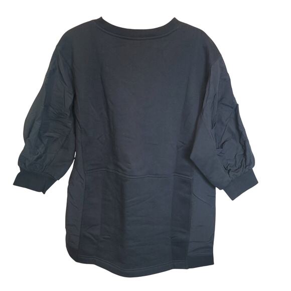 Anthropologie Daily Practice Mini Dress Tunic Top Sz Large Black Pullover $118 - Picture 9 of 16